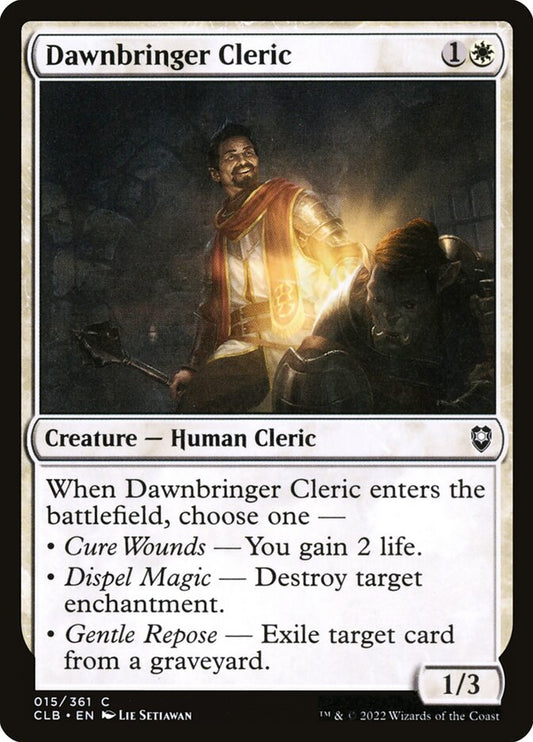 Dawnbringer Cleric - carta Magic The Gathering