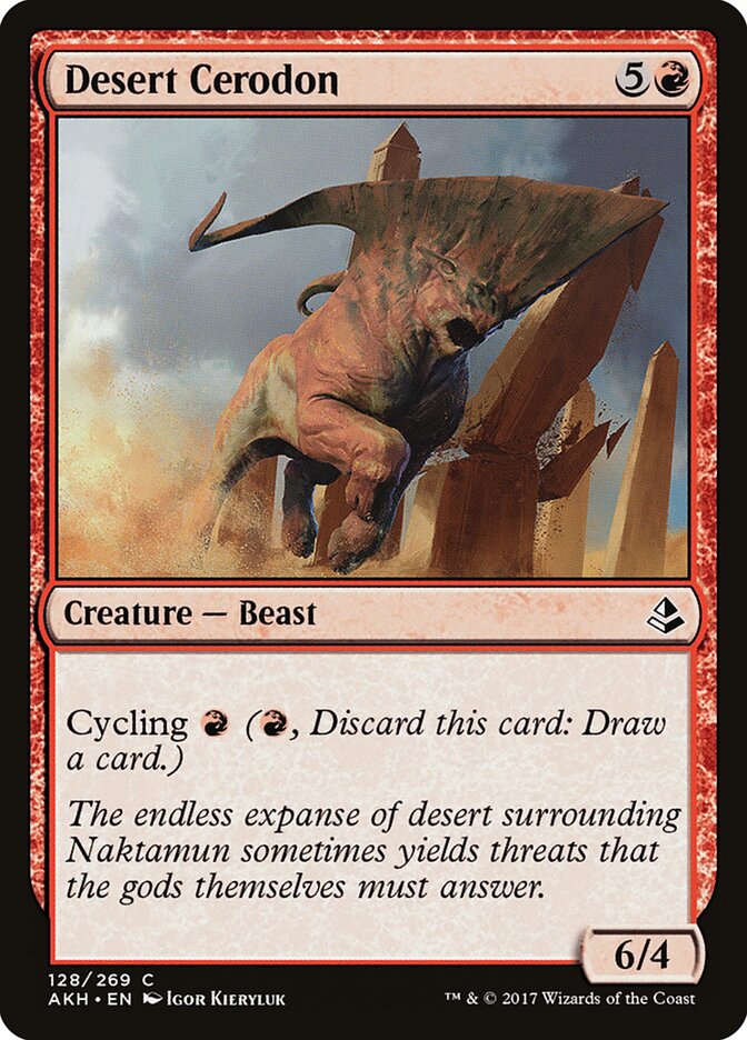 Desert Cerodon - carta Magic The Gathering