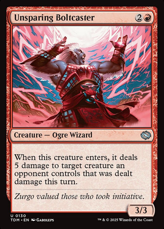 Unsparing Boltcaster - carta Magic The Gathering