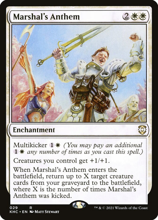 Marshal's Anthem - carta Magic The Gathering