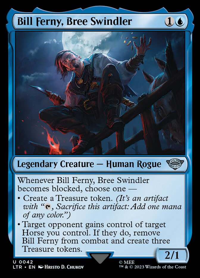 Bill Ferny, Bree Swindler - LTR-042-NF-LDG