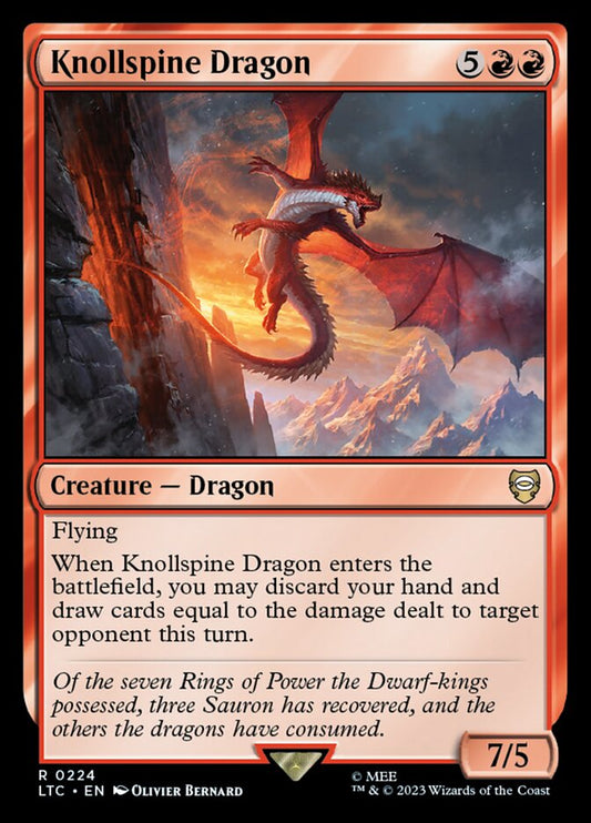 Knollspine Dragon - carta Magic The Gathering