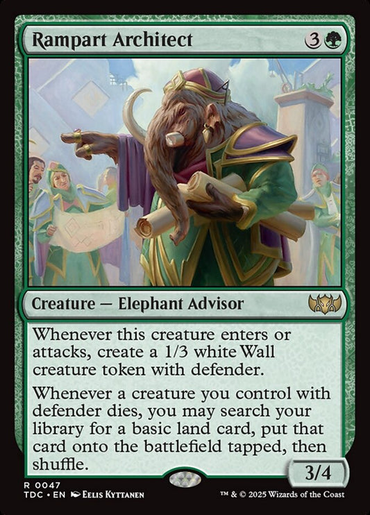 Rampart Architect - carta Magic The Gathering