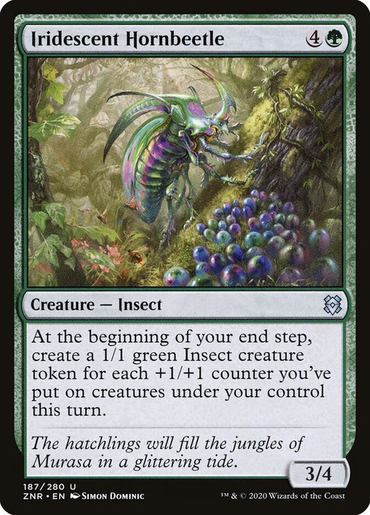Iridescent Hornbeetle - carta Magic The Gathering