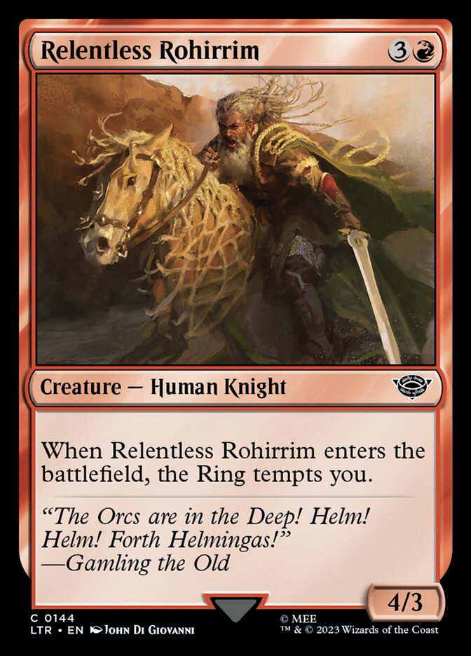 Relentless Rohirrim - carta Magic The Gathering