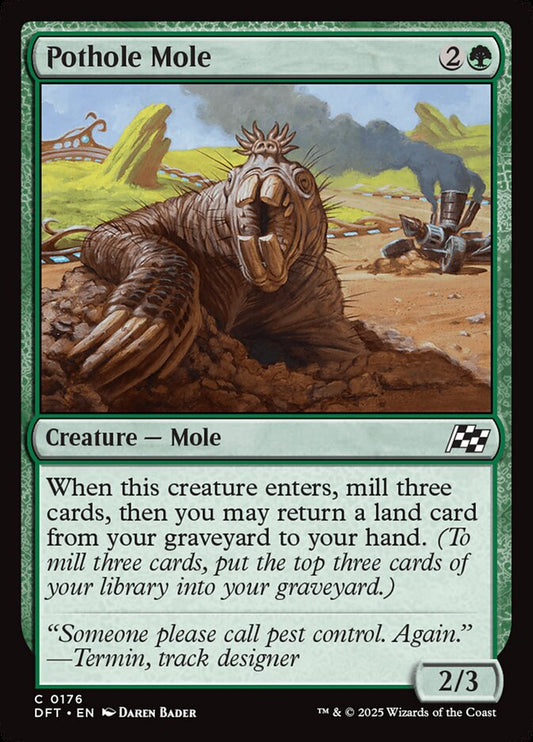 Pothole Mole (DFT)