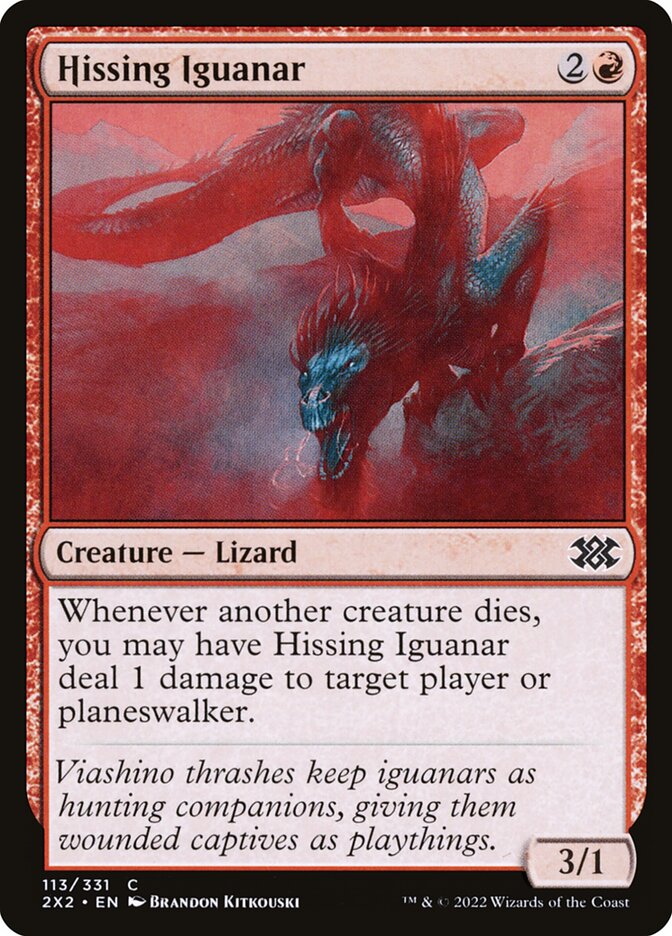 Hissing Iguanar - carta Magic The Gathering