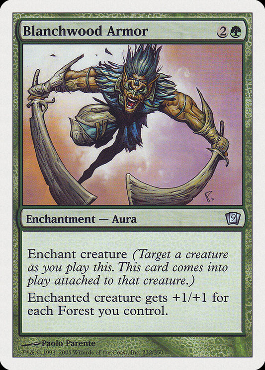 Blanchwood Armor - carta Magic The Gathering