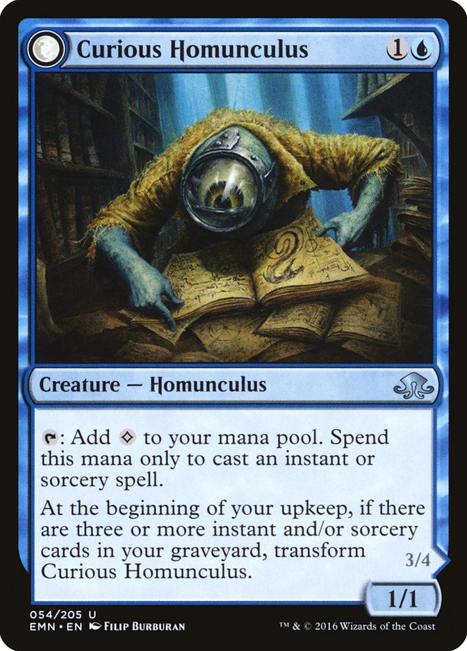 Curious Homunculus - carta Magic The Gathering