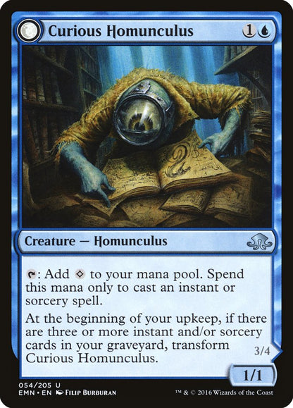 Curious Homunculus - carta Magic The Gathering