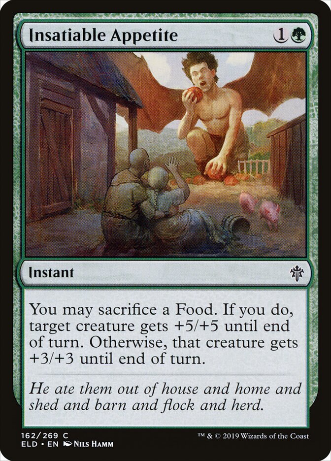 Insatiable Appetite - carta Magic The Gathering