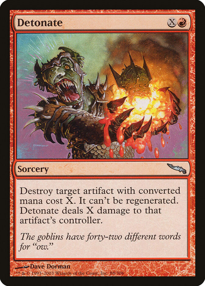 Detonate - carta Magic The Gathering