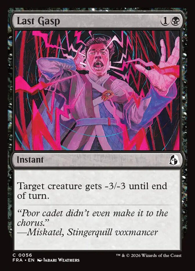 Last Gasp - carta Magic The Gathering
