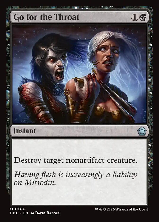 Go for the Throat - carta Magic The Gathering
