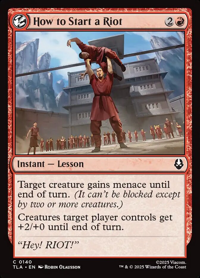 How to Start a Riot - carta Magic The Gathering
