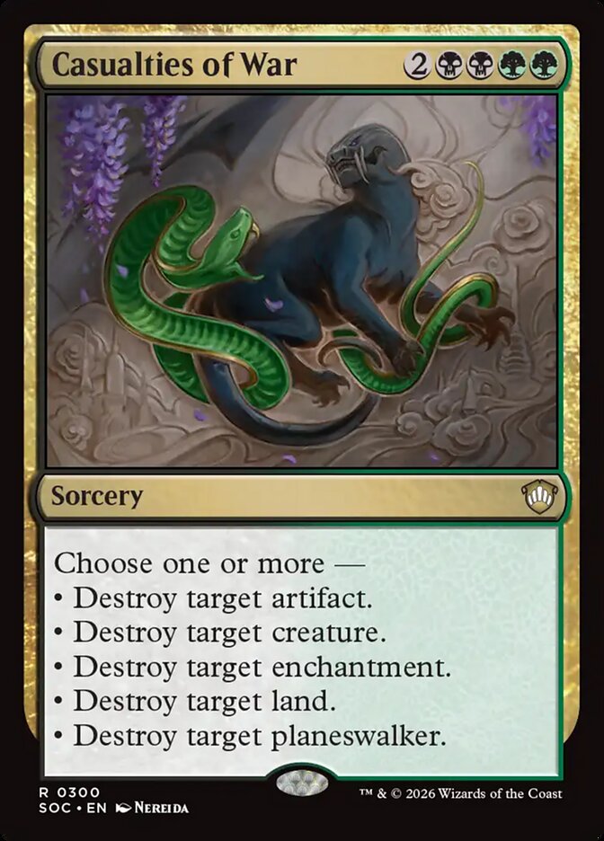 Casualties of War - carta Magic The Gathering