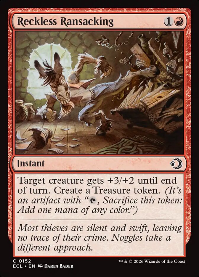 Reckless Ransacking - carta Magic The Gathering