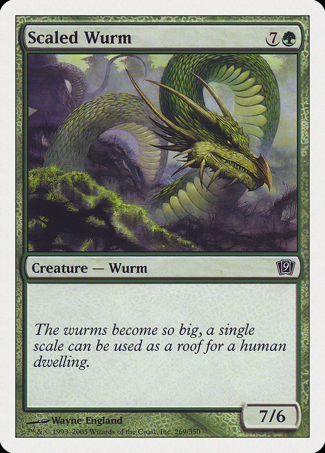 Scaled Wurm - carta Magic The Gathering