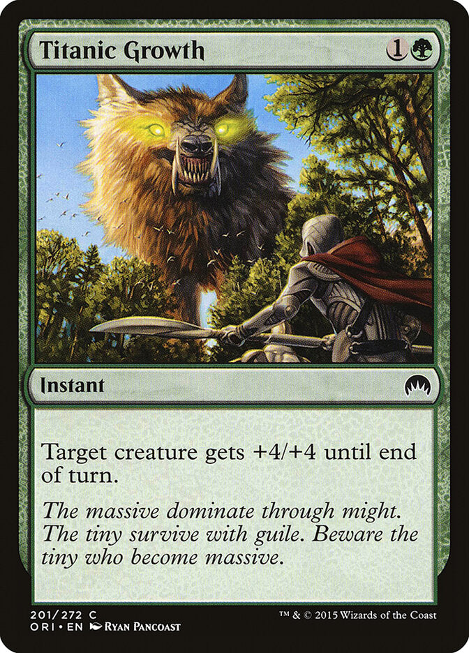 Titanic Growth - carta Magic The Gathering
