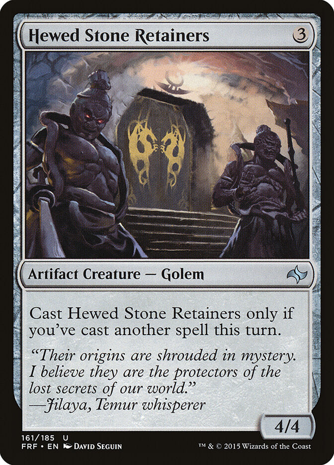 Hewed Stone Retainers - carta Magic The Gathering