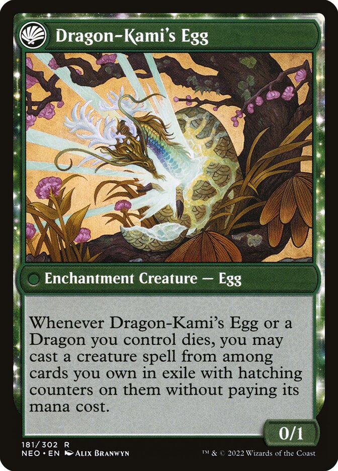 Dragon-Kami's Egg - carta Magic The Gathering