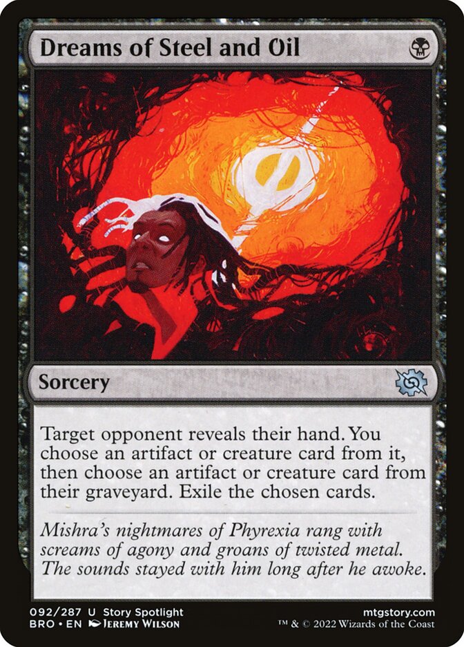 Dreams of Steel and Oil - carta Magic The Gathering