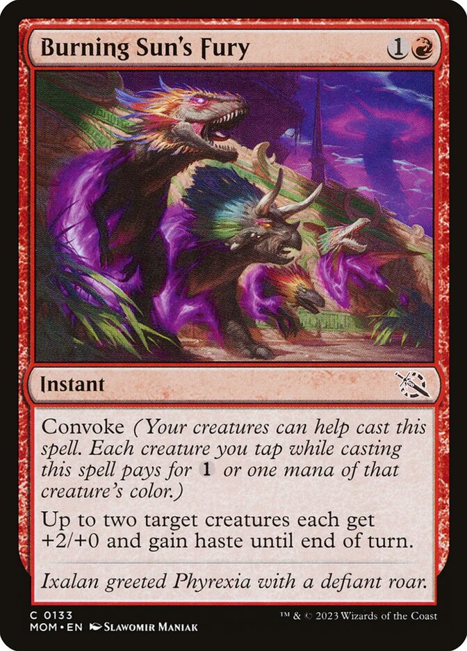 Burning Sun's Fury - carta Magic The Gathering