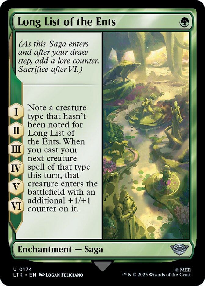 Long List of the Ents - carta Magic The Gathering