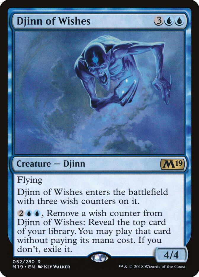 Djinn of Wishes - carta Magic The Gathering