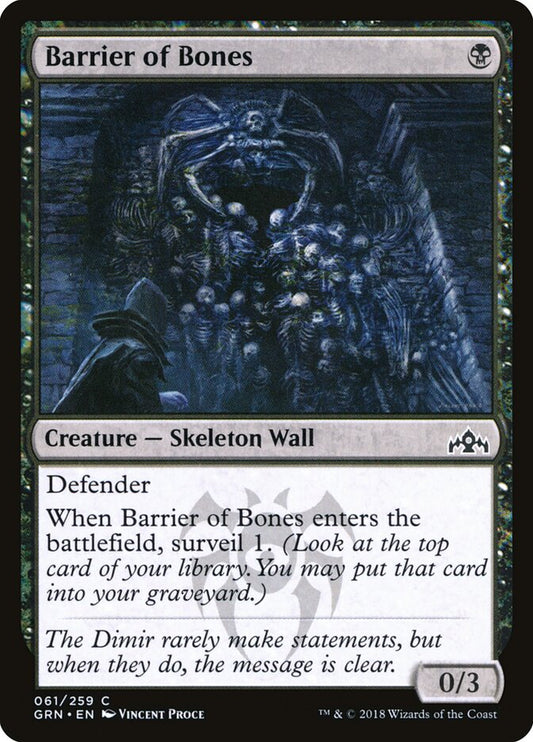 Barrier of Bones - carta Magic The Gathering
