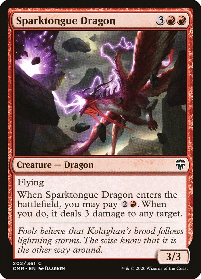 Sparktongue Dragon - carta Magic The Gathering
