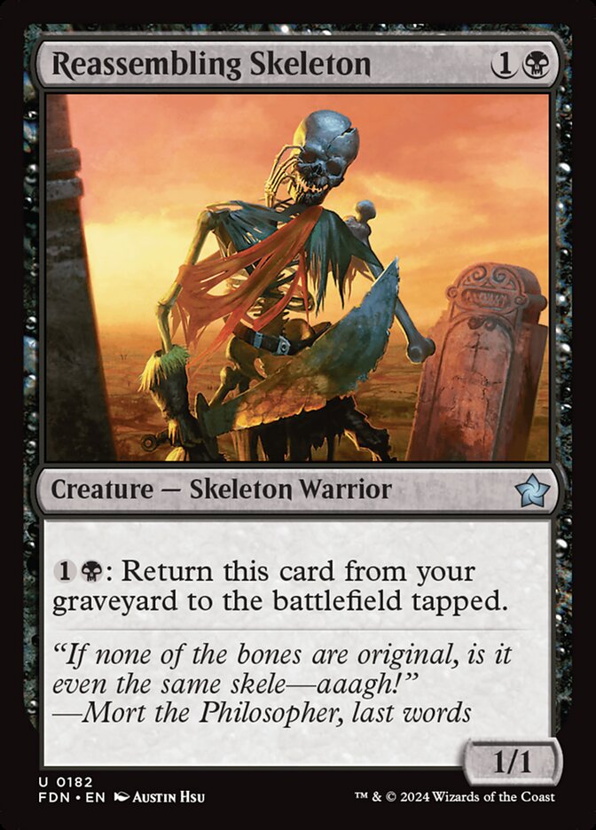 Reassembling Skeleton - carta Magic The Gathering