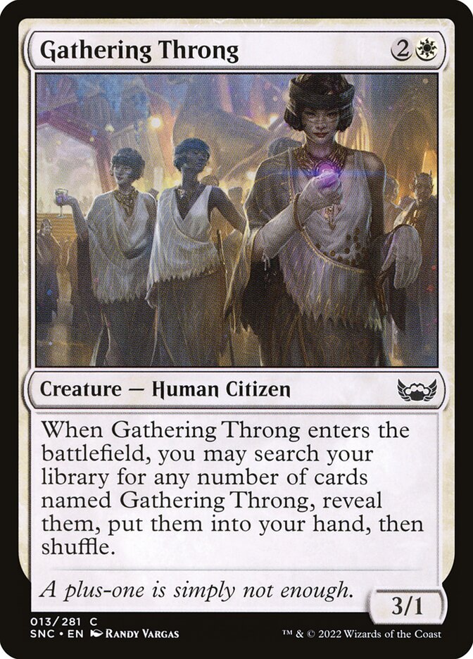 Gathering Throng - carta Magic The Gathering