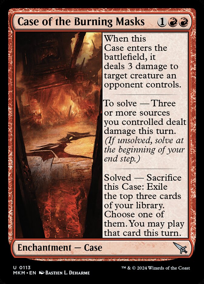 Case of the Burning Masks - carta Magic The Gathering