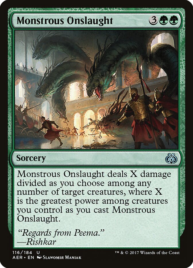 Monstrous Onslaught - carta Magic The Gathering