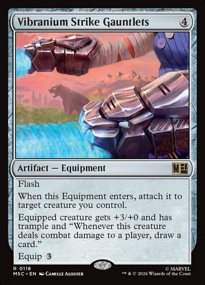 Vibranium Strike Gauntlets - carta Magic The Gathering