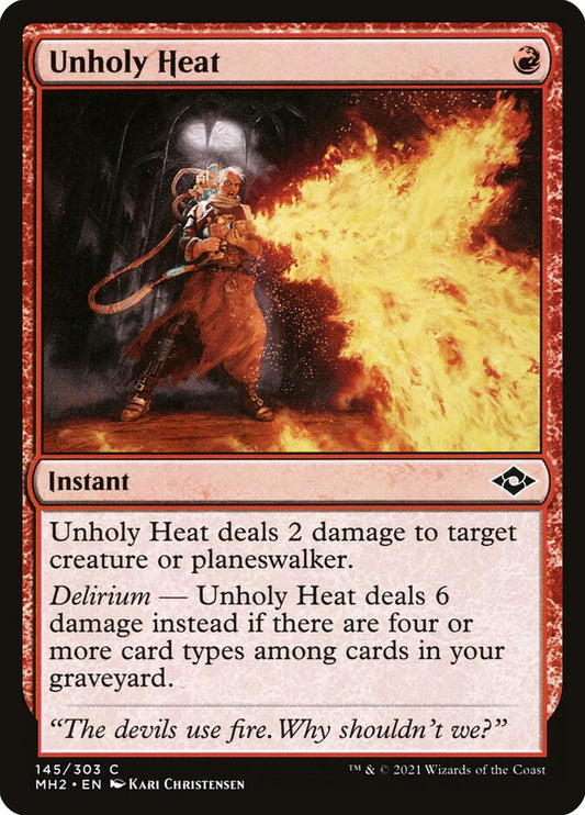 Unholy Heat - carta Magic The Gathering