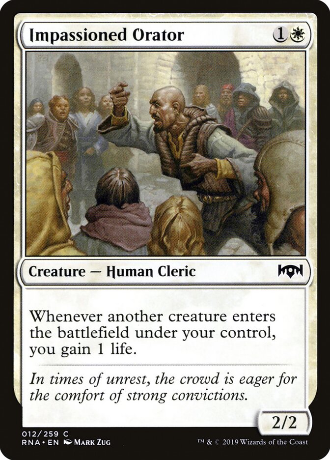 Impassioned Orator - carta Magic The Gathering