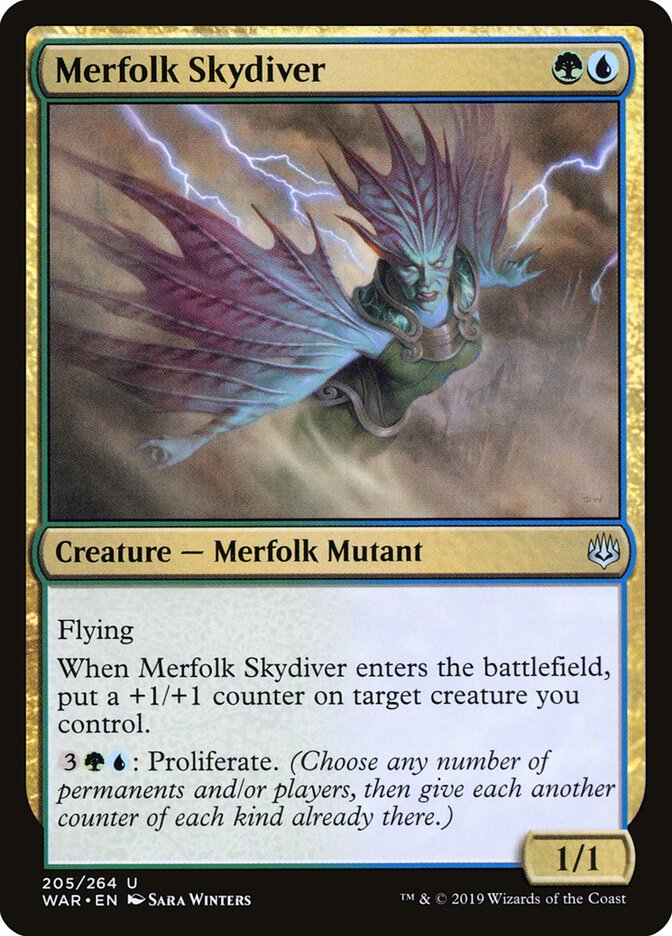 Merfolk Skydiver - carta Magic The Gathering