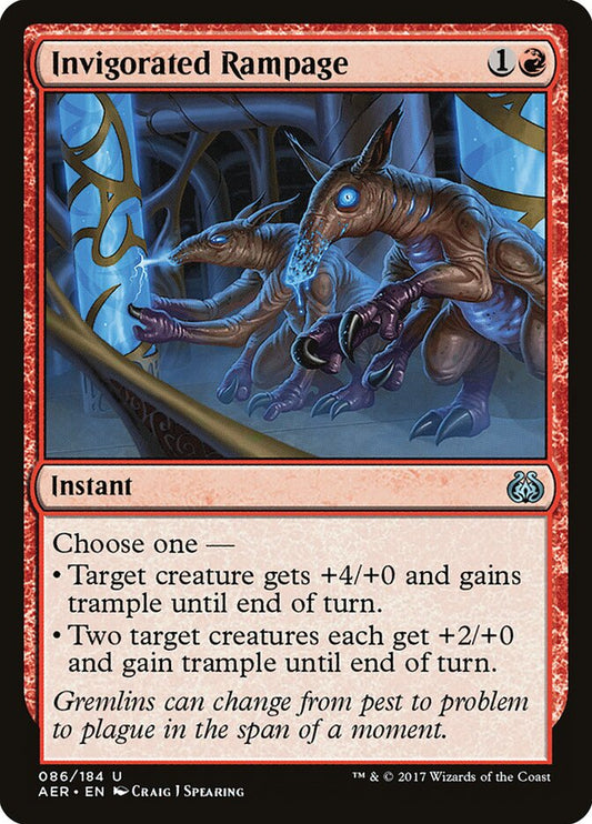 Invigorated Rampage - carta Magic The Gathering