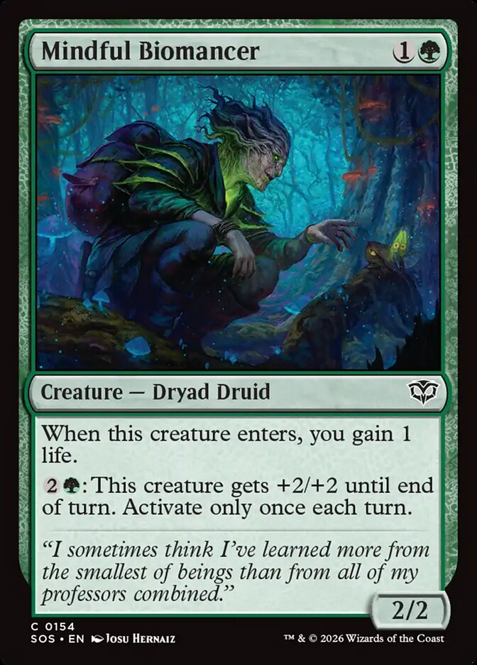 Mindful Biomancer - carta Magic The Gathering