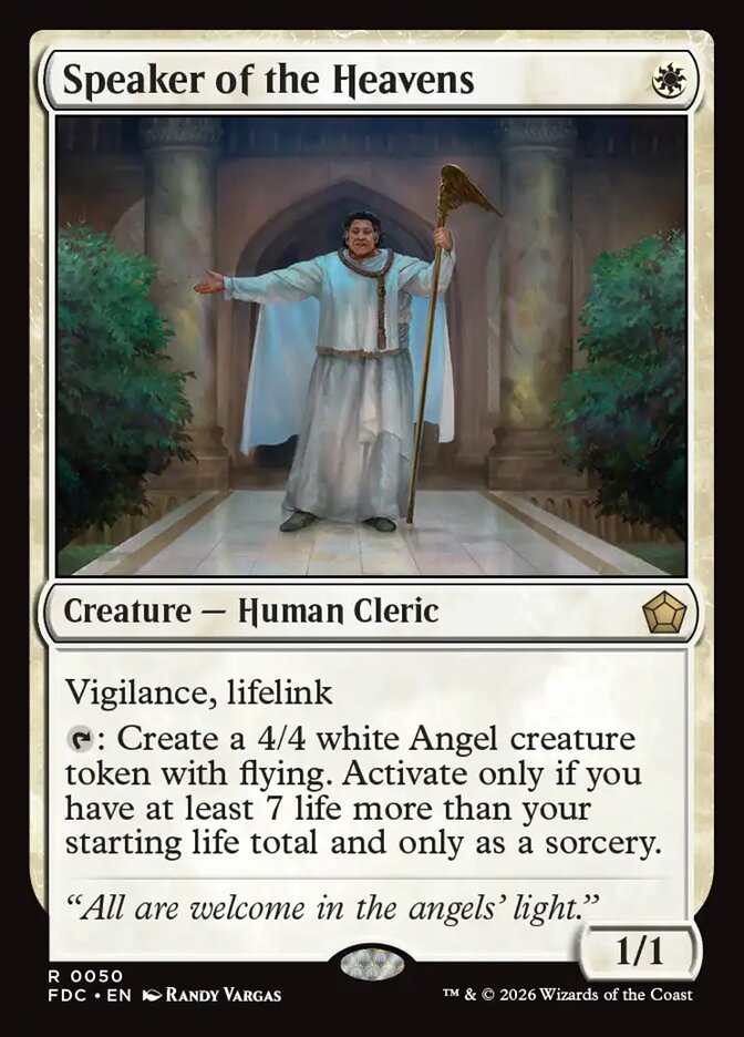Speaker of the Heavens - carta Magic The Gathering