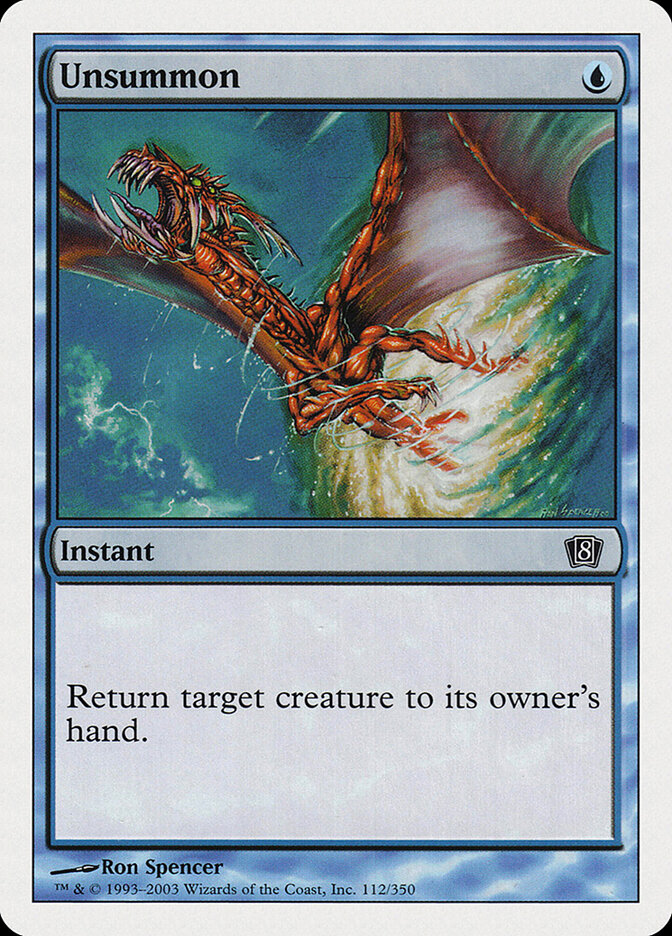 Unsummon - carta Magic The Gathering