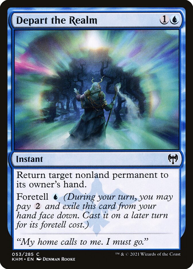 Depart the Realm - carta Magic The Gathering