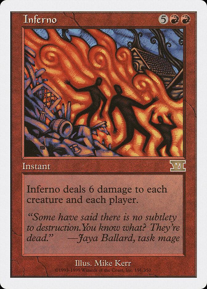 Inferno - carta Magic The Gathering