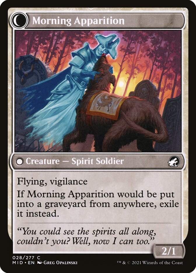 Morning Apparition - carta Magic The Gathering