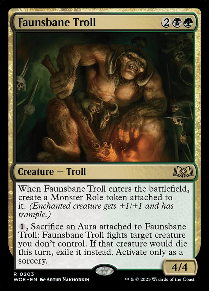Faunsbane Troll - carta Magic The Gathering