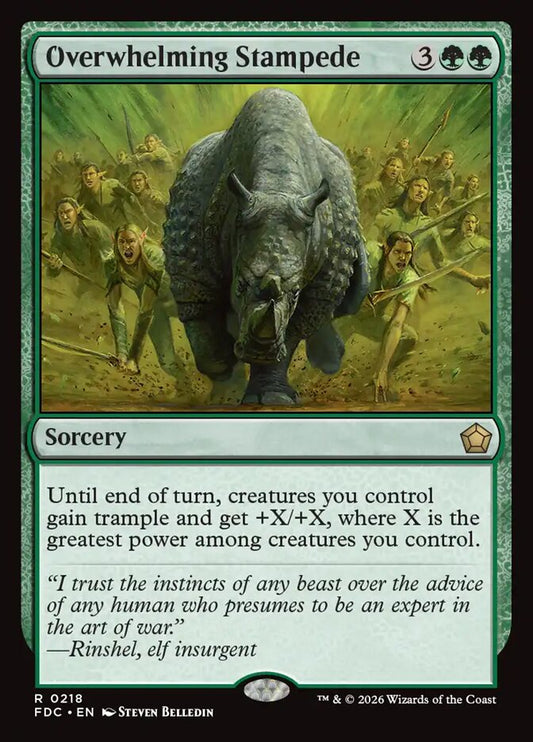 Overwhelming Stampede - carta Magic The Gathering
