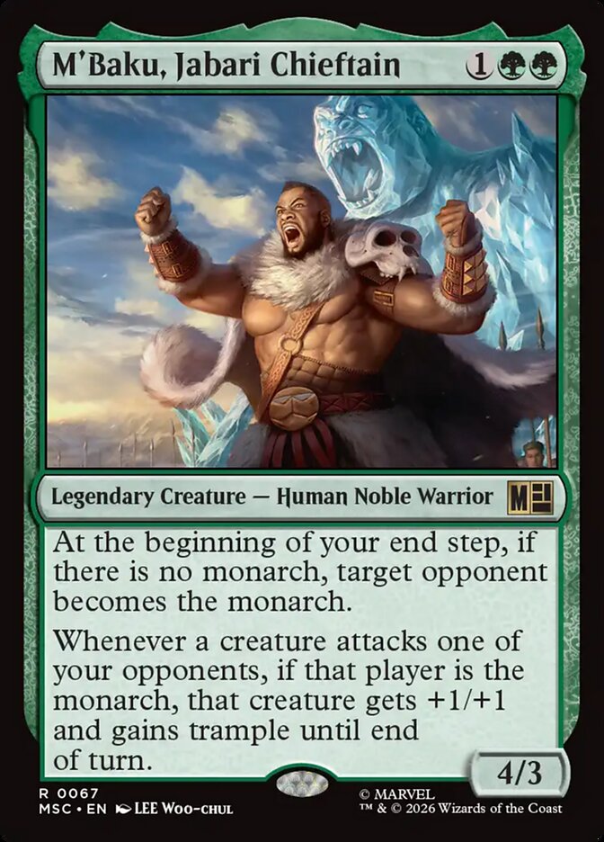 M'Baku, Jabari Chieftain - carta Magic The Gathering