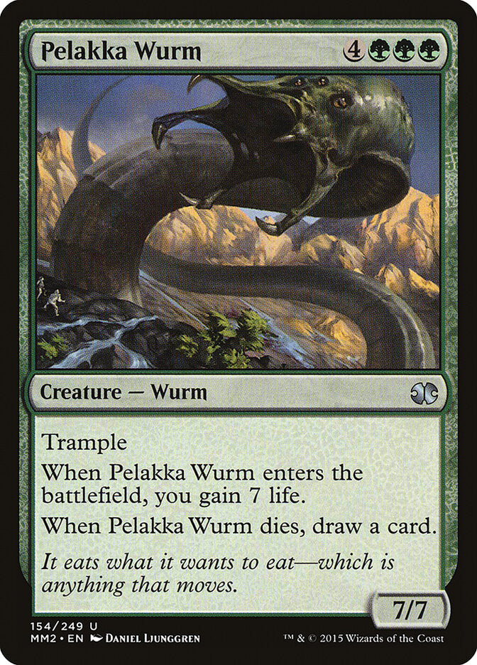 Pelakka Wurm - carta Magic The Gathering